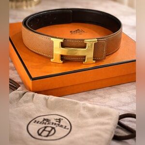 22 Hermes Brown Belt
